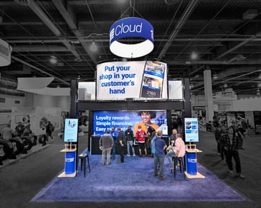 20x20 exhibit for 1st Mile at 2022 SEMA