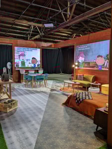 20x30 custom trade show exhibit for Ark Endeavors at 2021 CES
