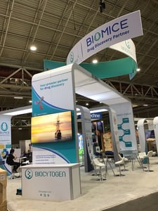 30x40 trade show booth for Biocytogen  at 2022 AACR