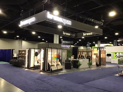 30x45 trade show exhibit for Kronospan at 2022 IWF