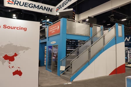 custom double deck trade show booth for Bruegmann Group - NACS Trade Show