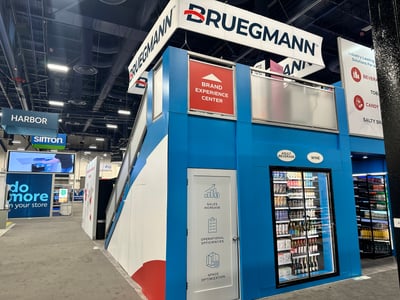 double deck exhibit at NACS trade show