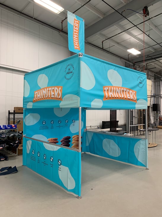 Thinsters Product Sampling Tent