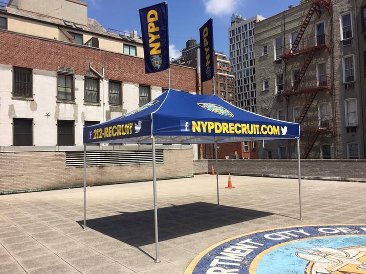 NYPD Custom Printed Pop-Up Tent