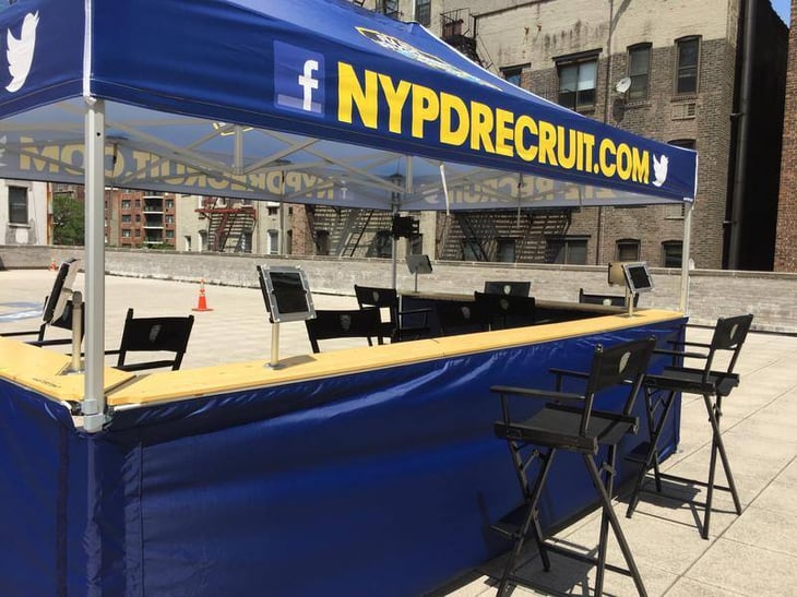 NYPD Recruit Pop-Up Tent