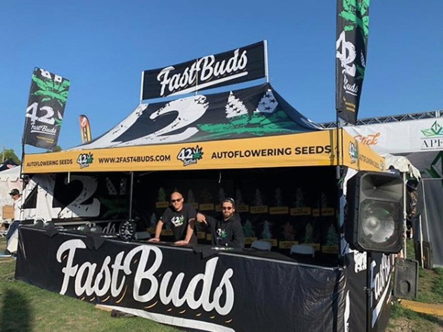 Custom 10x20 Canopy Tent for Fast Buds