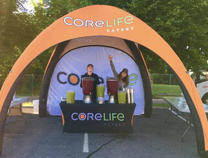 Core Life Eatery Sampling Inflatable Tent
