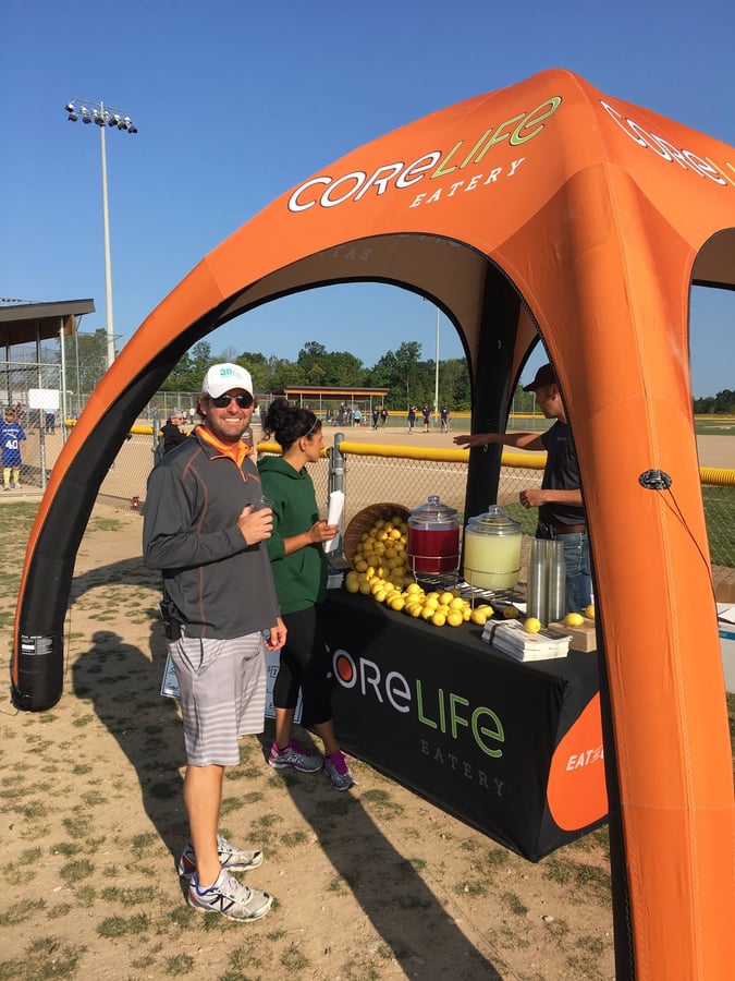 Core Life Eatery Sampling Inflatable Tent