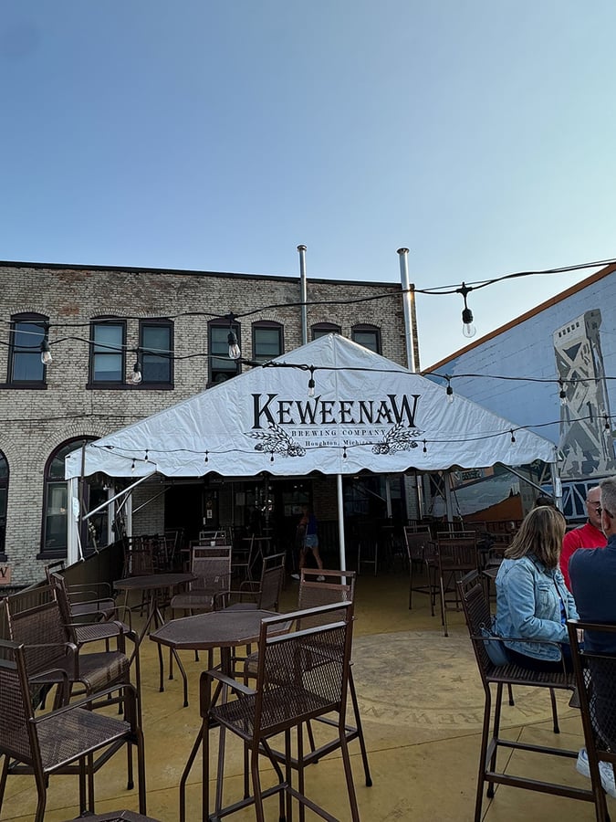 Semi-Permanent Tent For Brewery Deck