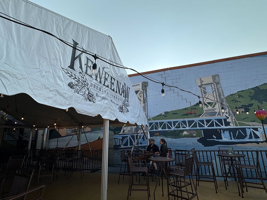 Semi-Permanent Tent For Brewery Deck