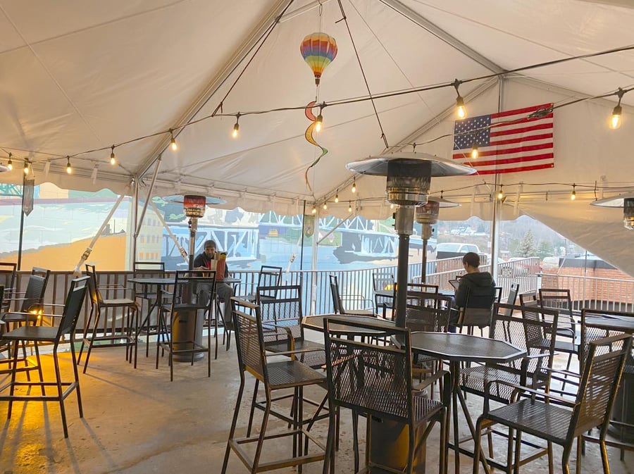 Semi-Permanent Tent For Brewery Deck