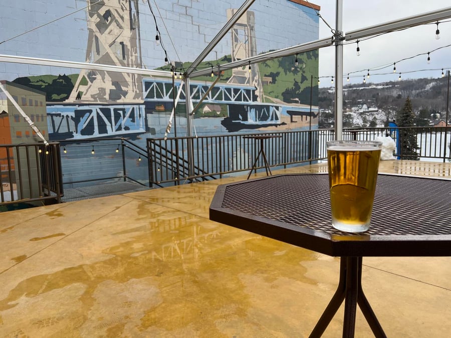 Semi-Permanent Tent For Brewery Deck
