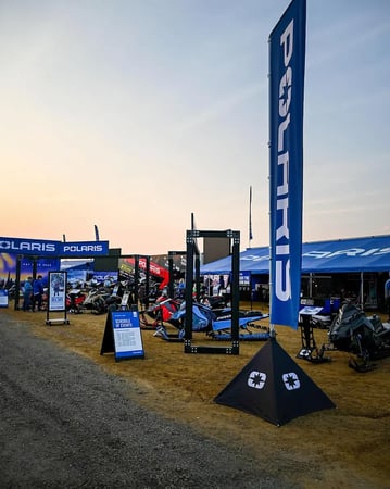 MONARCHFLAG for Polaris Snowmobiles at Hay Days 2023