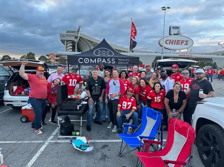 Real Estate Tent at NFL Tailgate