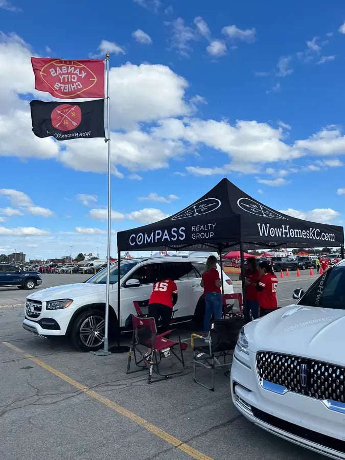 Real Estate Tent at NFL Tailgate