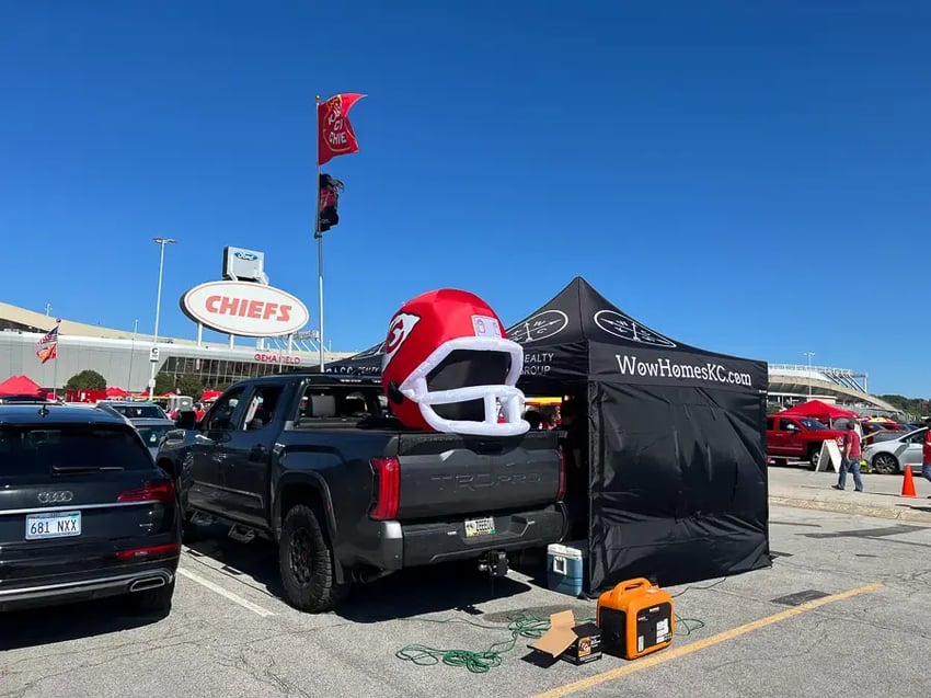 Real Estate Tent at NFL Tailgate