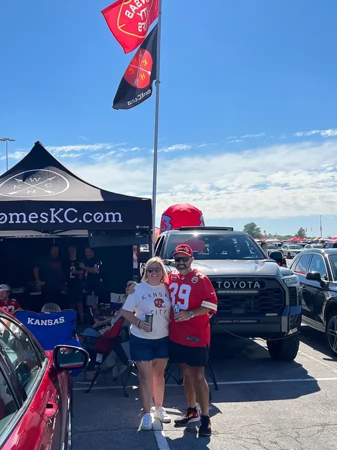 Real Estate Tent at NFL Tailgate