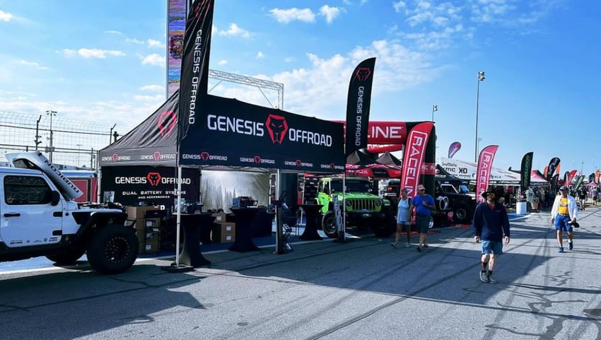 Genesis Offroad 10x20 Monarchstorefront Flags Side