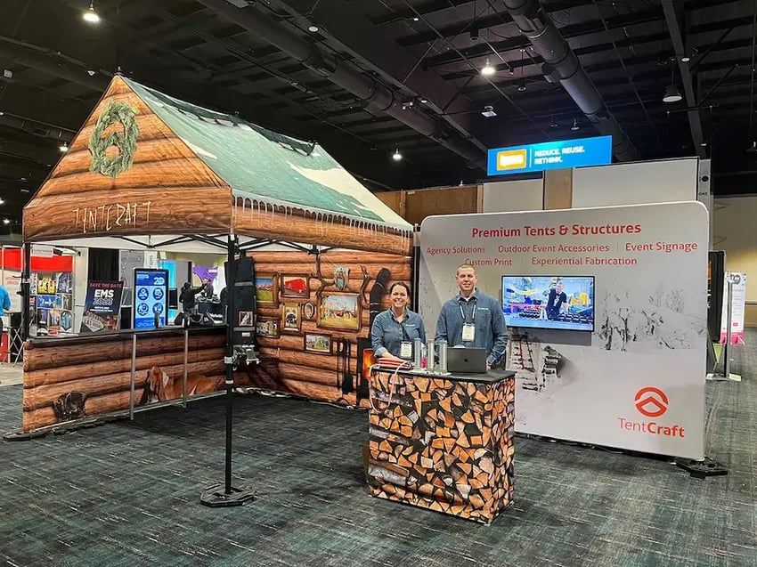 The MONARCHGABLE pop-up tent makes for a great trade show tent.