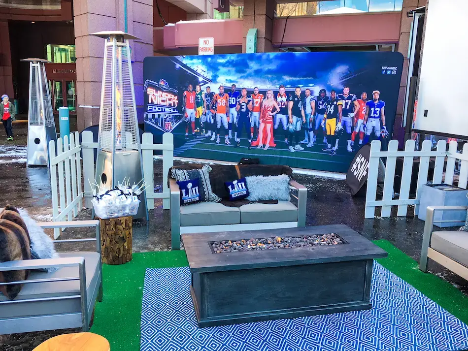 Experiential Activation With Media Wall And Seating