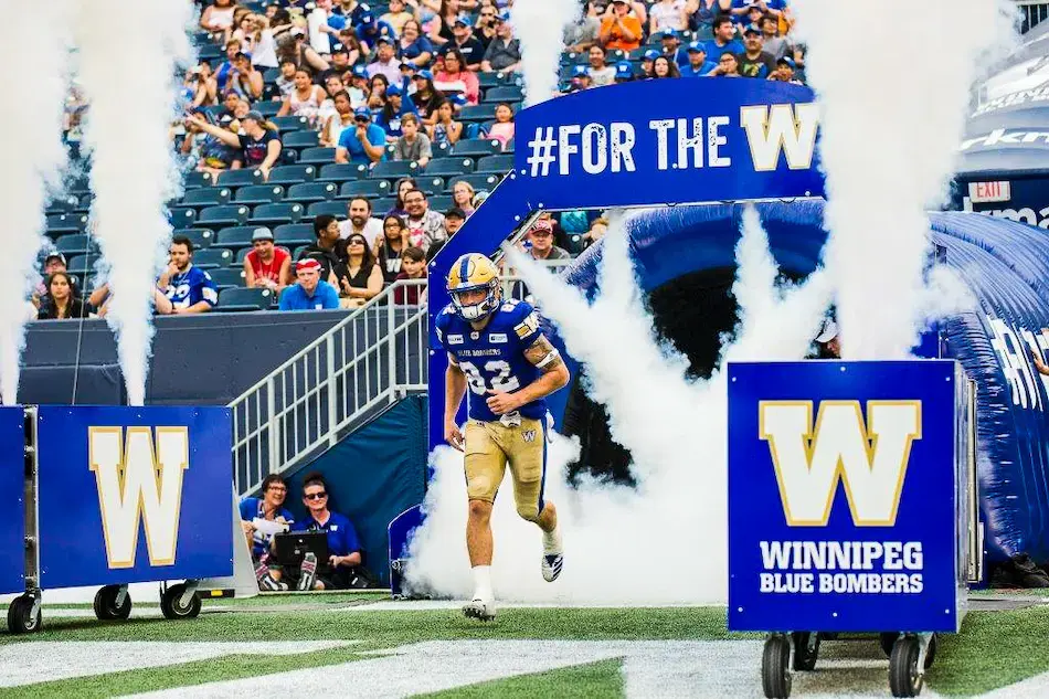 Winnipeg Blue Bombers Truss Display