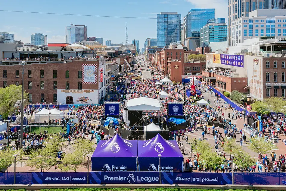 NBC Premier League Fan fest In Nashville 20x20 connected E-series