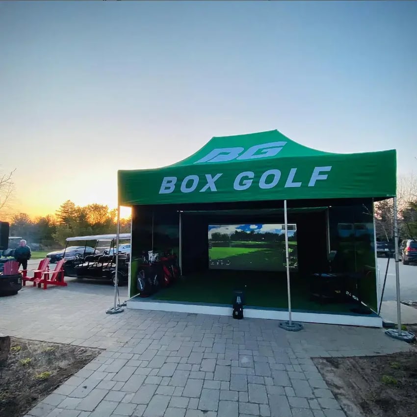 Boxgolf 13x20 custom monarchtent