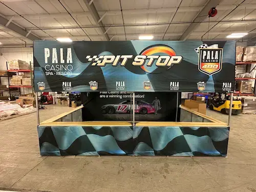 10x20 Sign-Up Booth with Counters + Backwall