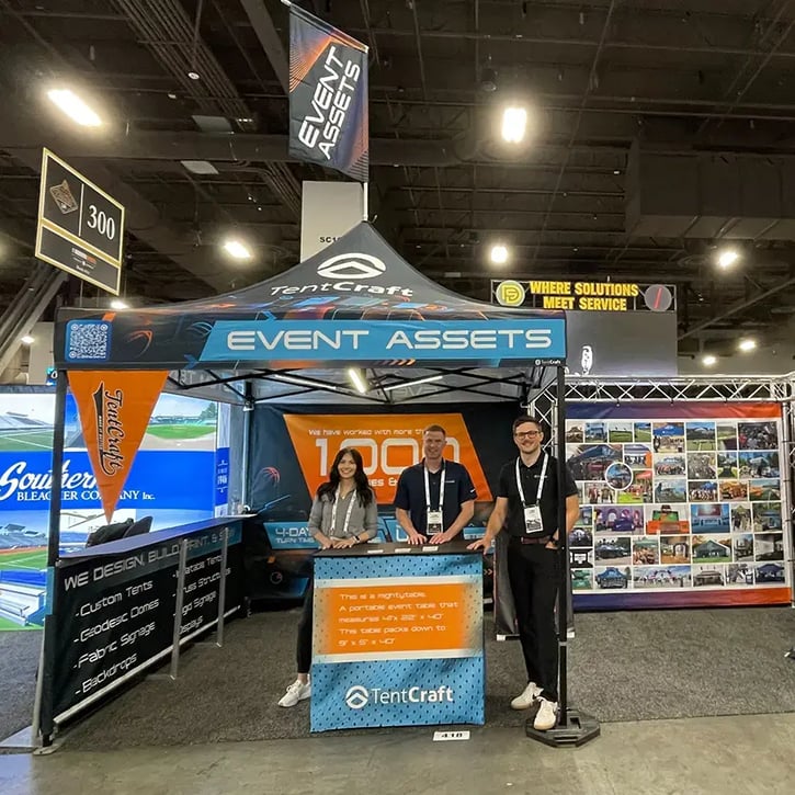 TentCraft Booth at National Association of Collegiate Directors of Athletics