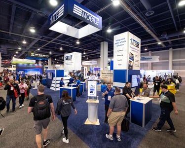 custom trade show booth for first mile