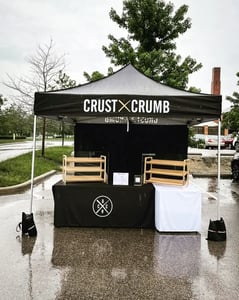 10x10 pop-up tent for Crust & Crumb