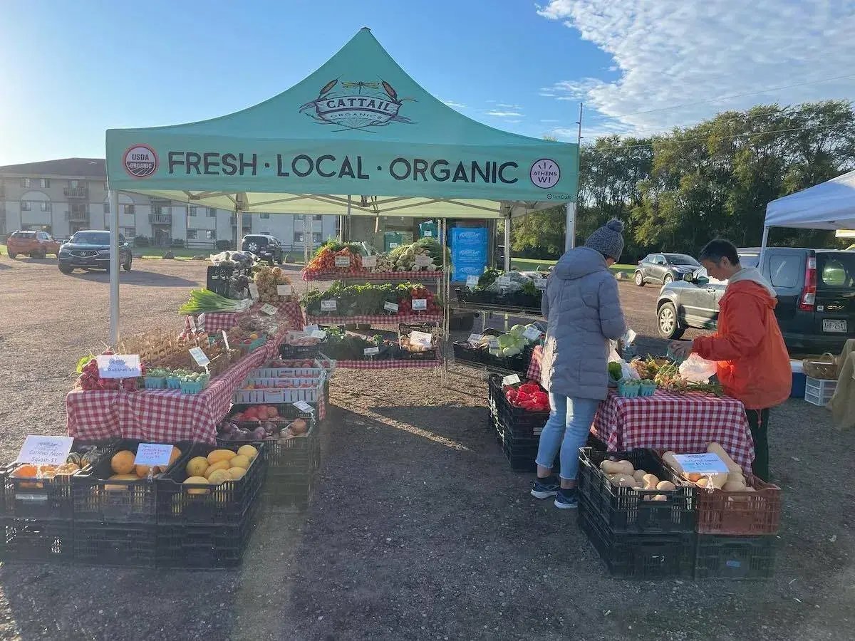 Custom farmers market event tent