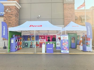 Custom MONARCHTENT activation for Persil at Walmart